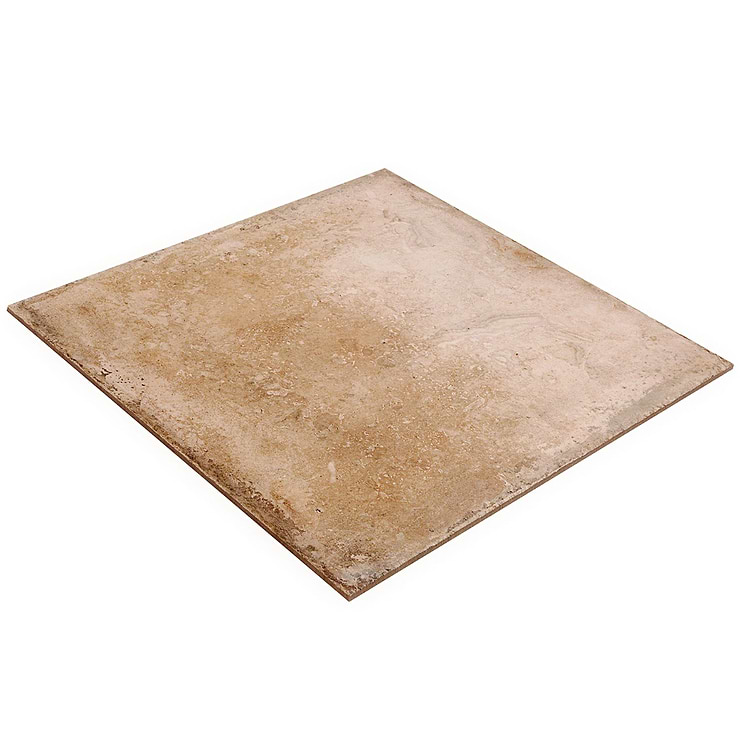 Seville Delfi Dark Beige 24x24 Travertine Look Matte Porcelain Tile