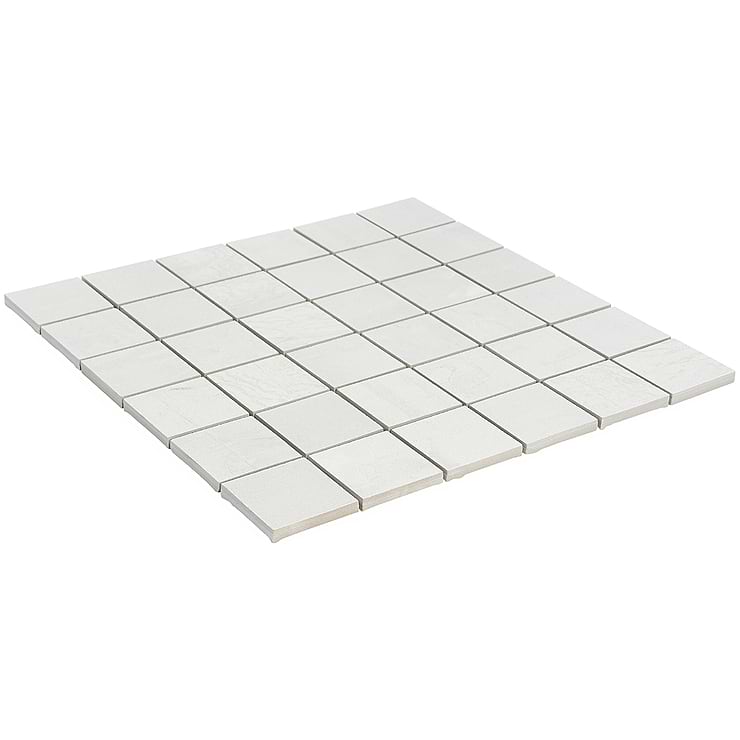 Angela Harris Inspira Light Silver 2x2 Matte Porcelain Mosaic Tile