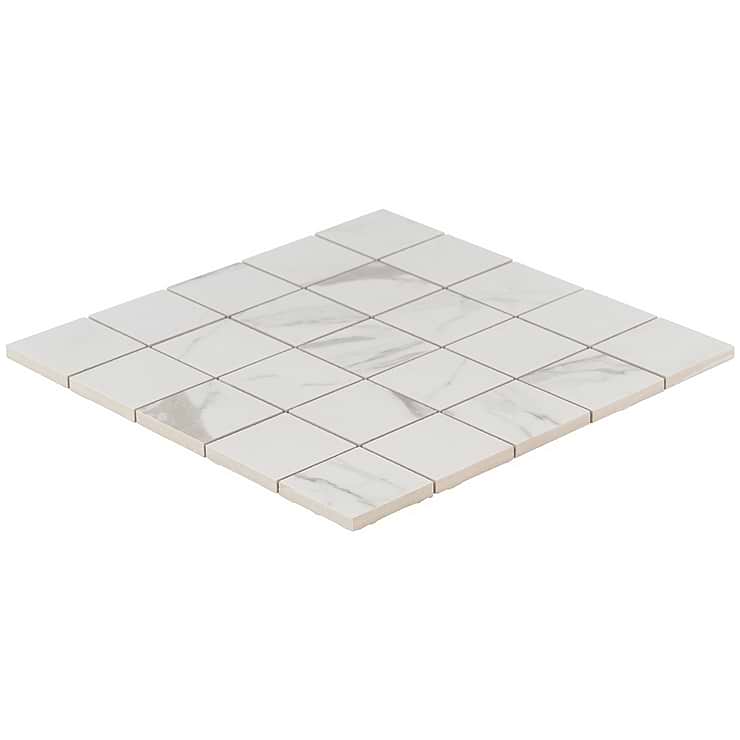 Versilia Statuario Mosaic Matte 2x2 Porcelain Tile