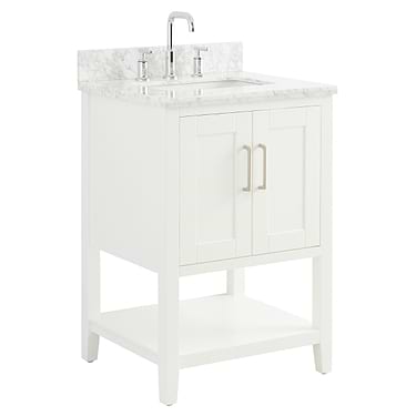 Sheraton 24" White Vanity with Marble Counter
