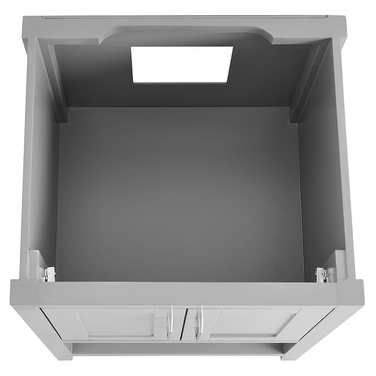 Sheraton 24" Gray Vanity with Pure White Quartz Top and Ceramic Basin