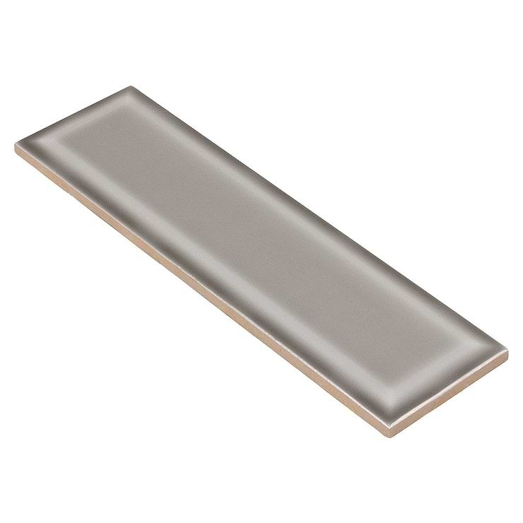 Astoria Beveled Oslo Gray Glazed 3x9 Ceramic Subway Wall Tile