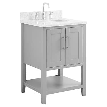 Sheraton 24" Gray Vanity with Marble Counter