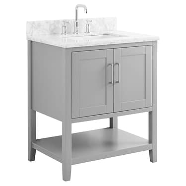 Sheraton 30" Gray Vanity with Marble Counter