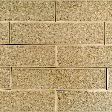 Roman Summer Draught Gold 2X8 Polished Glass Subway Tile