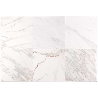 Calacatta Classico White 18x18 Polished Marble Tile