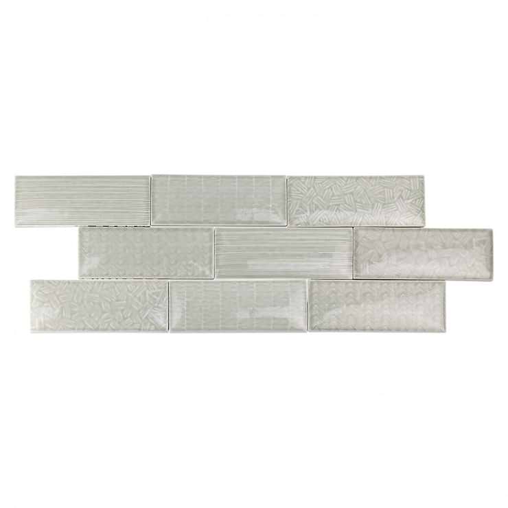 Maverick Grigio 3x8 Textured Mix Pillowed Ceramic Tile