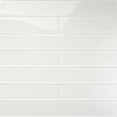 Loft Super White 2x16 Polished Glass Subway Tile
