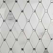 Waterjet Marble + Glass Tile for Backsplash,Kitchen Wall,Bathroom Wall,Shower Wall