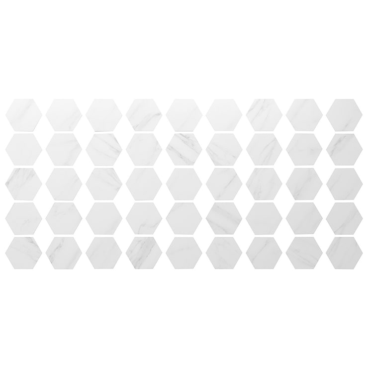 Amalfi Statuario 6” Hexagon Matte Porcelain Tile
