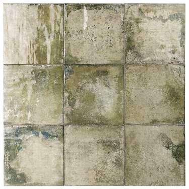Dunmore by Angela Harris Green 8x8 Polished Ceramic Wall Tile by Angela Harris  - Sample
