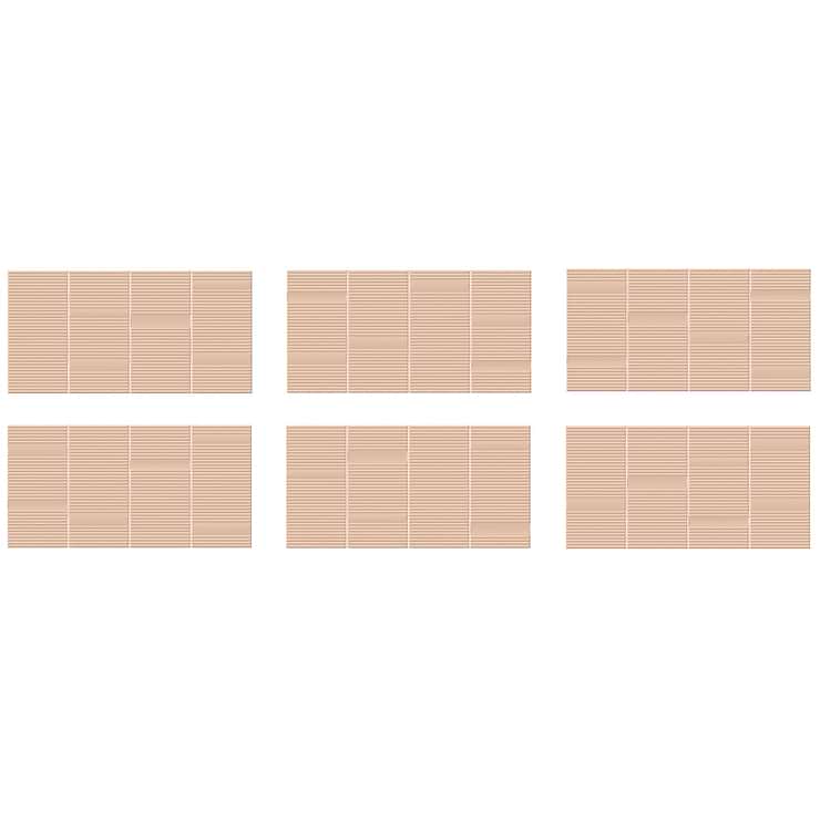 Division Clay Beige 8x16 Fluted 3D Matte Ceramic Wall Tile