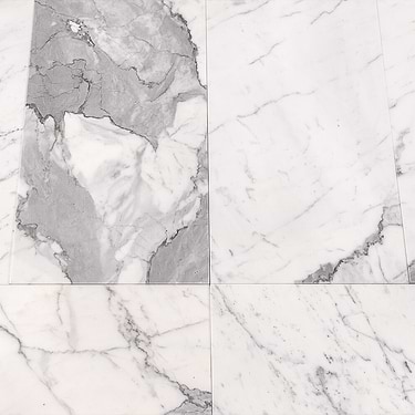 Calacatta Select White 12X24 Polished Marble Tile