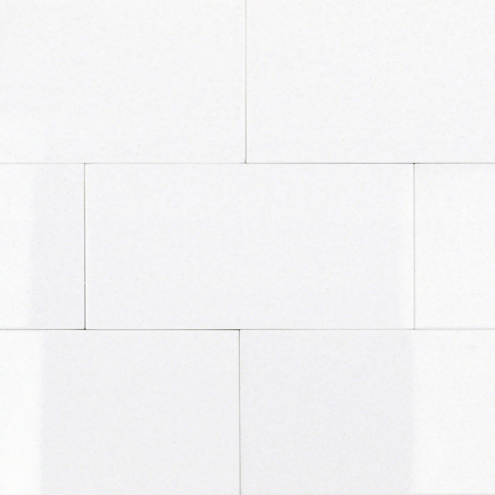 Simple White 3x6 Crystallized Glass "Thassos" Tile