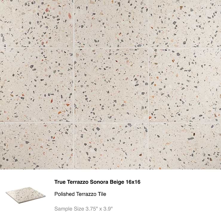 Top Selling Light Color Real Terrazzo Tiles Sample Bundle (5)