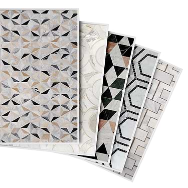 Sample Bundle 5 Best Selling Art Deco Kitchen Floor Tiles Sample Bundle