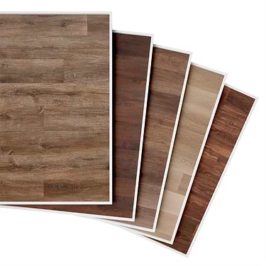 Sample Bundle 5 Best Selling Warm Beige Vinyl Plank Flooring Tiles Sample Bundle
