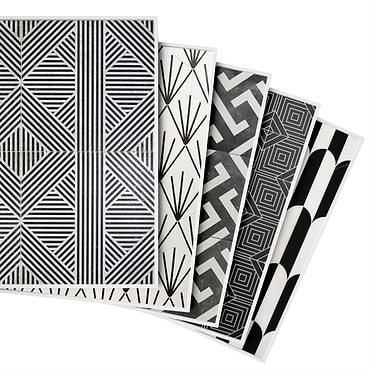 Sample Bundle 5 Best Selling Black and White Tiles Sample Bundle