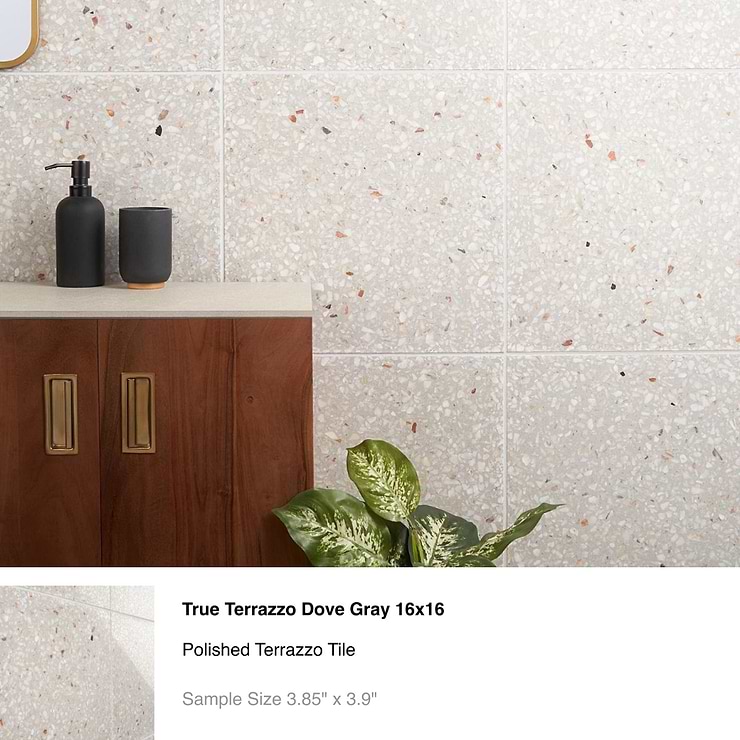 Top Selling Light Color Real Terrazzo Tiles Sample Bundle (5)