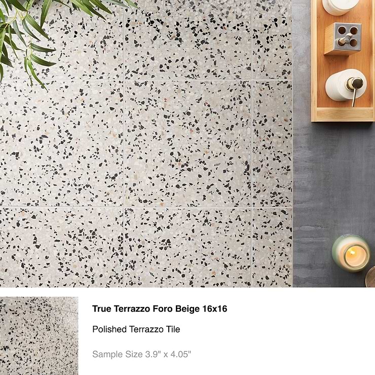 Top Selling Light Color Real Terrazzo Tiles Sample Bundle (5)