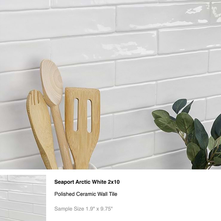 Top Selling White Ceramic Subway Tiles Sample Bundle (5)