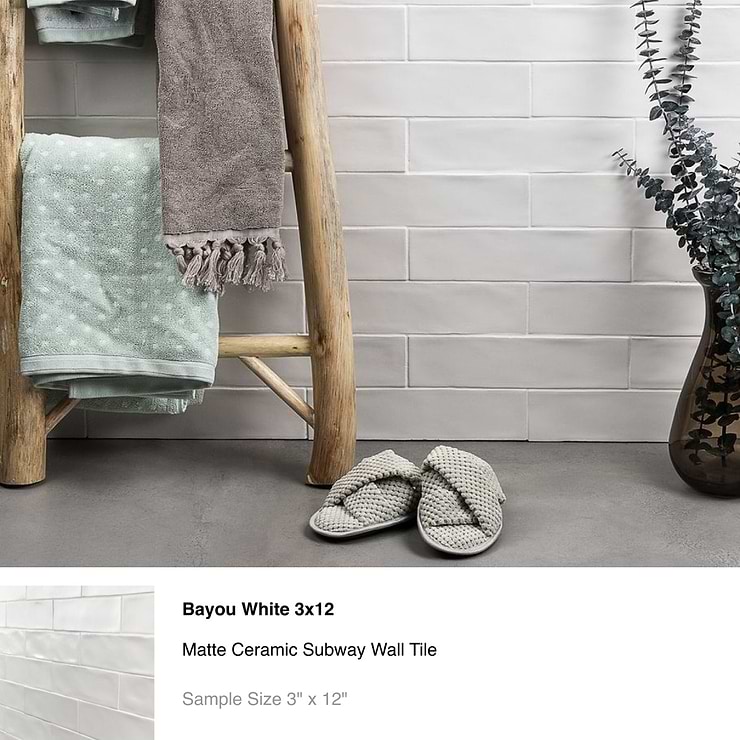 Top Selling White Ceramic Subway Tiles Sample Bundle (5)