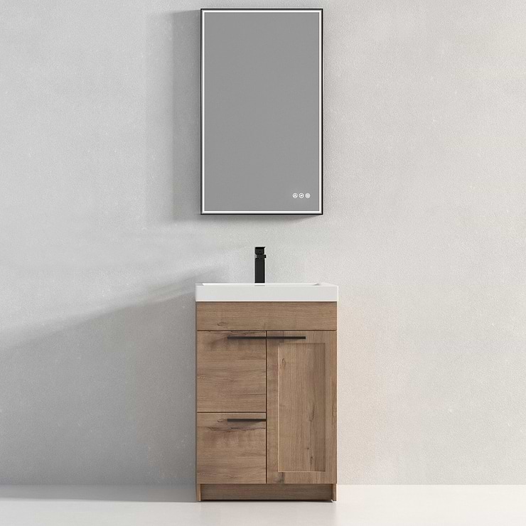 Mona Classic Oak 24'' Vanity with Acrylic Counter