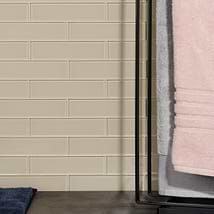 Loft Sand Beach 2x8 Polished Glass Subway Tile for Wall