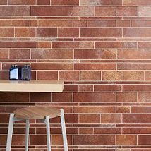 Railroad LPS Rust Brown Solid Core Peel & Stick Self Adhesive Terracotta Look Mosaic Tile