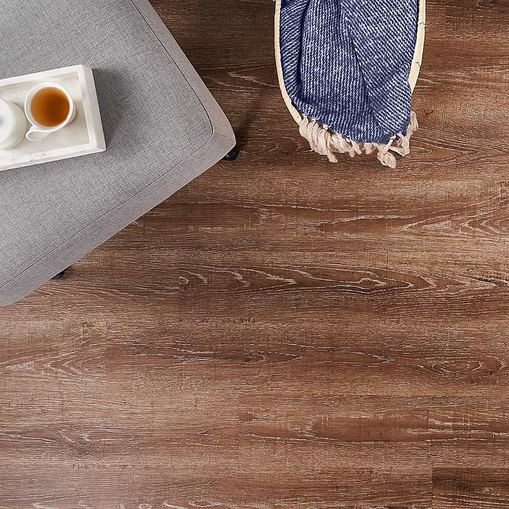 ReNew Metro Oak Brown Sugar 12mil Wear Layer Glue Down 6x48 Luxury Vinyl Plank Flooring