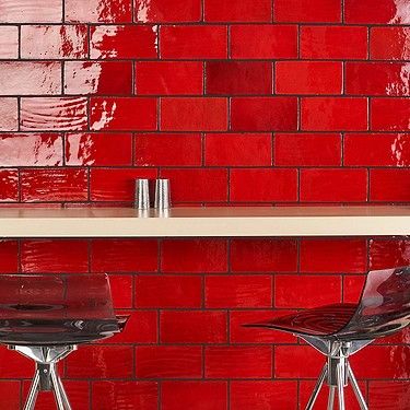 Emery Selenium Red 4x8 Handmade Crackled Terracotta Subway Tile