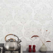 Aurora Marble & Pearl Polished Mosaic Tile