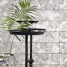 Vilna Argenta Gray 6x18 Antique Mirror Subway Wall Tile