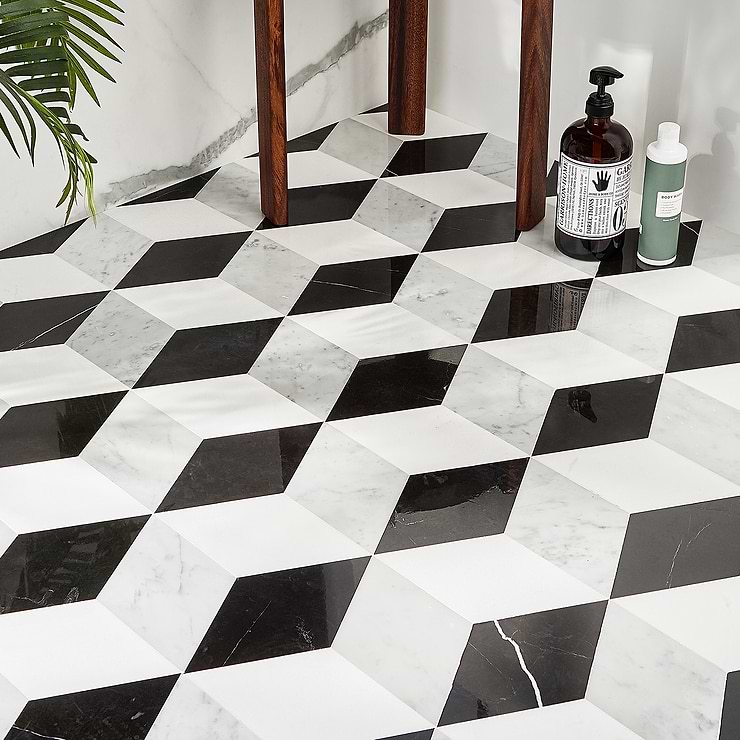 Havasar Classico Polished Marble Mosaic Tile