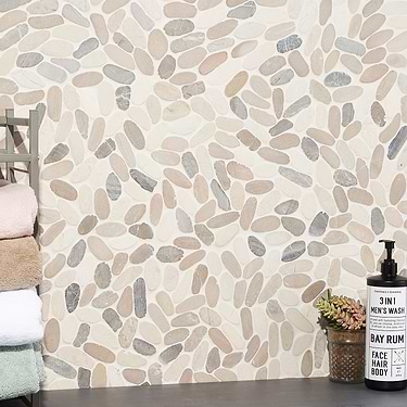 Nature Oval Lombok Beige Honed Natural Stone Mosaic