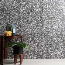 True Terrazzo Porfido Gray 16x16 Polished Terrazzo Tile