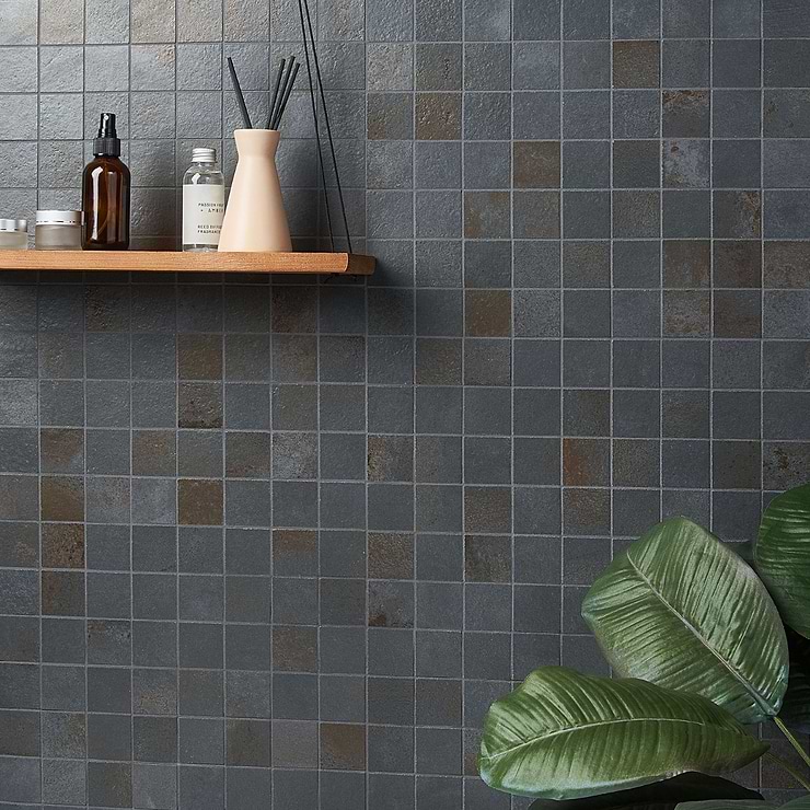 Flatiron Black 2x2 Matte Porcelain Mosaic By Angela Harris; in Black Porcelain; for Backsplash, Floor Tile, Kitchen Floor, Kitchen Wall, Wall Tile, Bathroom Floor, Bathroom Wall, Shower Wall, Shower Floor, Outdoor Floor, Outdoor Wall, Commercial Floor, Pool Tile; in Style Ideas Classic, Contemporary, Industrial, Mediterranean, Transitional; released 2023; new, trends
