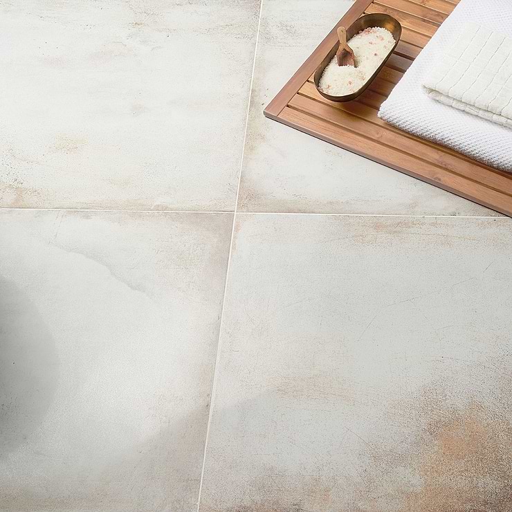 Angela Harris Flatiron White 24x48 Semi-Polished Porcelain Tile