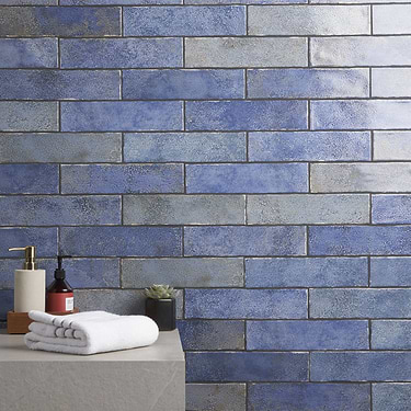 Kalay Blue 3x12 Glossy Ceramic Subway Tile