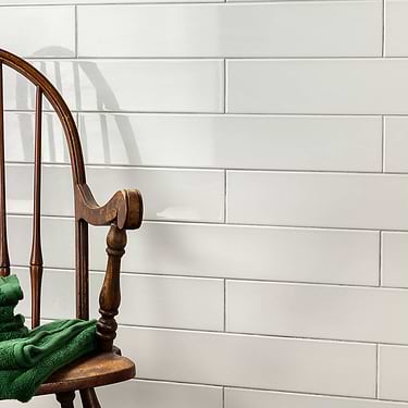 Prescott Gris Gray 4X24 Polished Porcelain Subway Tile