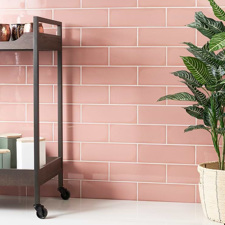 Park Hill Coral Rose 4X12 Polished Porcelain Tile