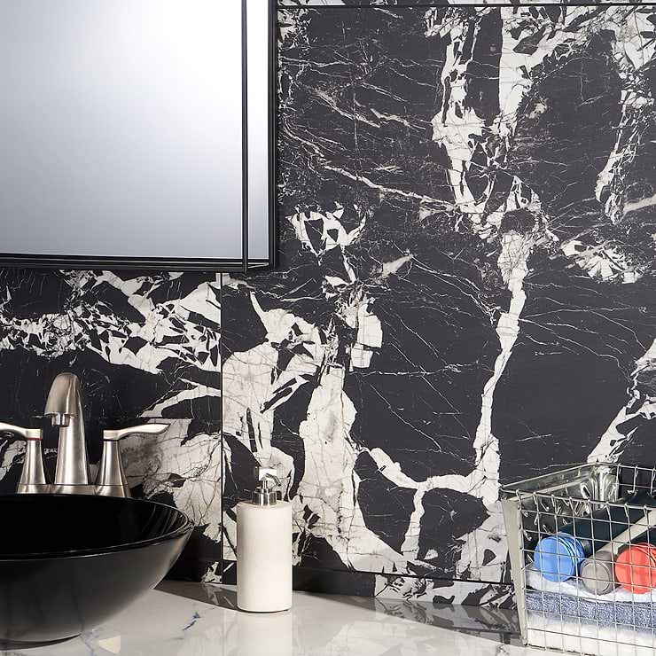 Valiant Black Antique 30x30 Matte Porcelain Tile