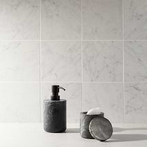 Marble Tech Bianco Gioia 6x6 Matte Marble Look Porcelain Tile