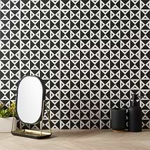 B2W Angle Negative 8x8 Matte Porcelain Tile