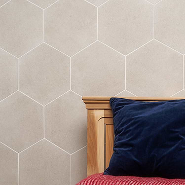 Pergola Taupe Beige 12.5" Hexagon Matte Porcelain Tile