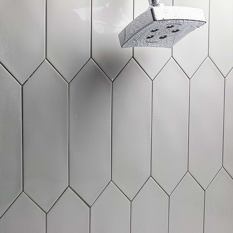 Aliante Light Gray 4X12 Picket Matte Porcelain Tile; in Light Gray Porcelain; for Backsplash, Floor Tile, Kitchen Floor, Kitchen Wall, Wall Tile, Bathroom Floor, Bathroom Wall, Shower Wall, Outdoor Wall, Commercial Floor; in Style Ideas Classic, Contemporary, Farmhouse, Industrial, Transitional
