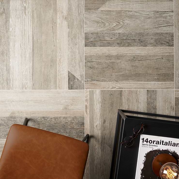 Caribou Olive Brown 24x24 Matte Porcelain Tile; in Olive Brown Porcelain; for Backsplash, Floor Tile, Kitchen Floor, Kitchen Wall, Wall Tile, Bathroom Floor, Bathroom Wall, Shower Wall, Shower Floor, Outdoor Floor, Outdoor Wall, Commercial Floor; in Style Ideas Beach, Cottage, Craftsman, Farmhouse, Industrial, Mid Century, Modern, Transitional; released 2023; new, trends