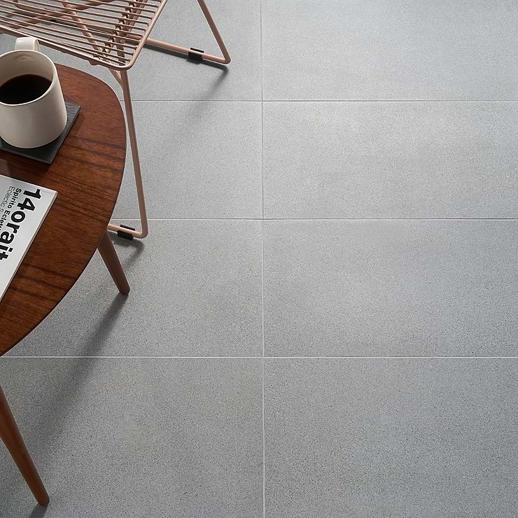 FusionTech New York Gray 12x24 Matte Porcelain Tile; in Gray Porcelain; for Backsplash, Floor Tile, Kitchen Floor, Kitchen Wall, Wall Tile, Bathroom Floor, Bathroom Wall, Shower Wall, Shower Floor, Outdoor Floor, Outdoor Wall, Commercial Floor; in Style Ideas Contemporary, Industrial, Modern; released 2023; new, trends