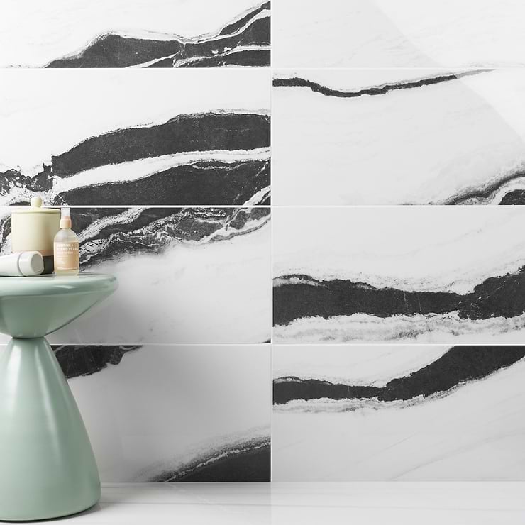 Drama Wave 12x24 Polished Porcelain Tile