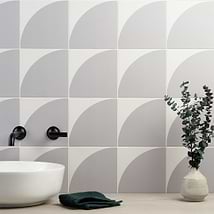 Stacy Garcia Maddox Deco Cool Gray 8x8 Matte Porcelain Tile